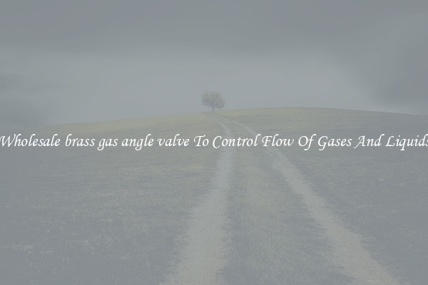 Wholesale brass gas angle valve To Control Flow Of Gases And Liquids