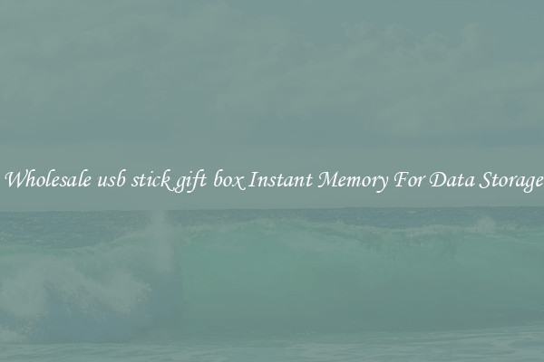 Wholesale usb stick gift box Instant Memory For Data Storage
