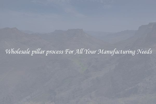 Wholesale pillar process For All Your Manufacturing Needs