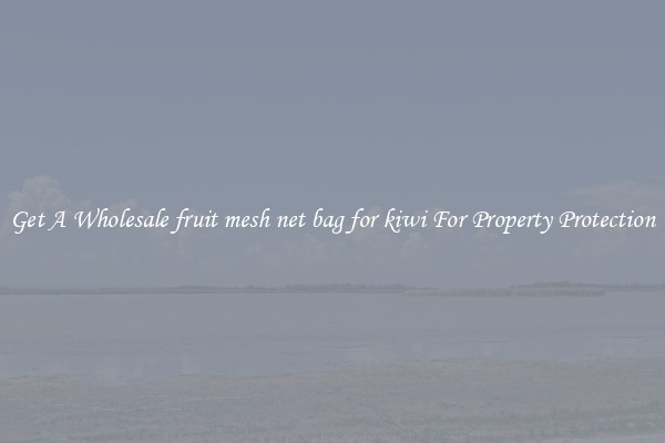 Get A Wholesale fruit mesh net bag for kiwi For Property Protection