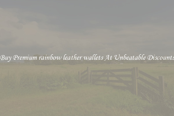 Buy Premium rainbow leather wallets At Unbeatable Discounts