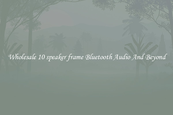 Wholesale 10 speaker frame Bluetooth Audio And Beyond