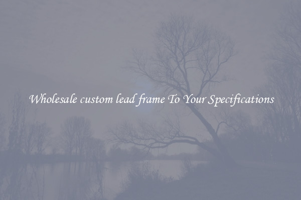 Wholesale custom lead frame To Your Specifications