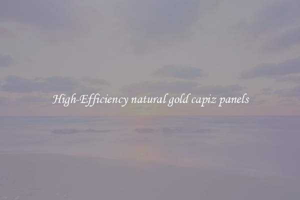 High-Efficiency natural gold capiz panels