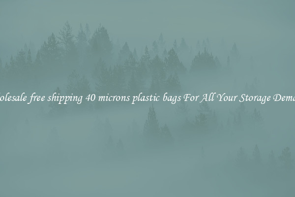 Wholesale free shipping 40 microns plastic bags For All Your Storage Demands