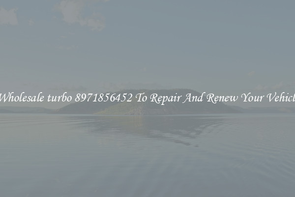 Wholesale turbo 8971856452 To Repair And Renew Your Vehicle