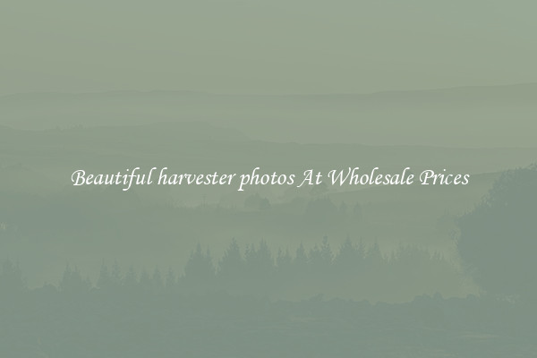 Beautiful harvester photos At Wholesale Prices