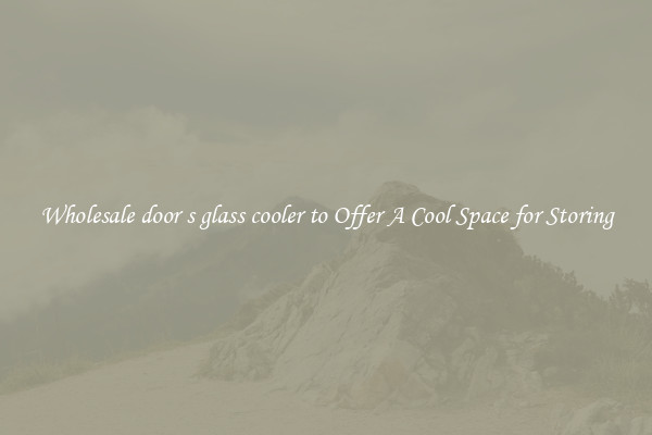 Wholesale door s glass cooler to Offer A Cool Space for Storing