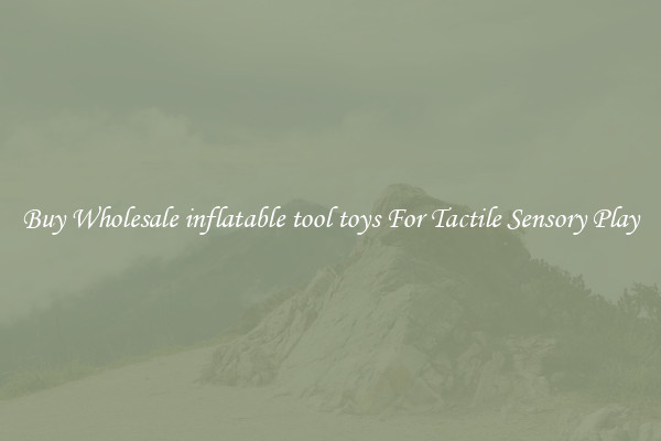 Buy Wholesale inflatable tool toys For Tactile Sensory Play